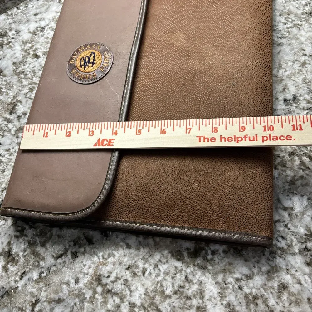 Pierre Balmain Paris Leather Portfolio Bag And Binder RARE Vintage Day Planner??